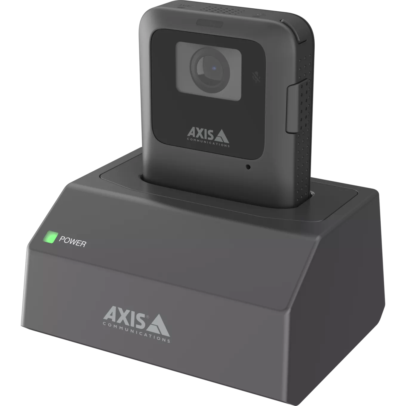 AXIS W702 Docking Station 1-bay, viewed from its left angle
