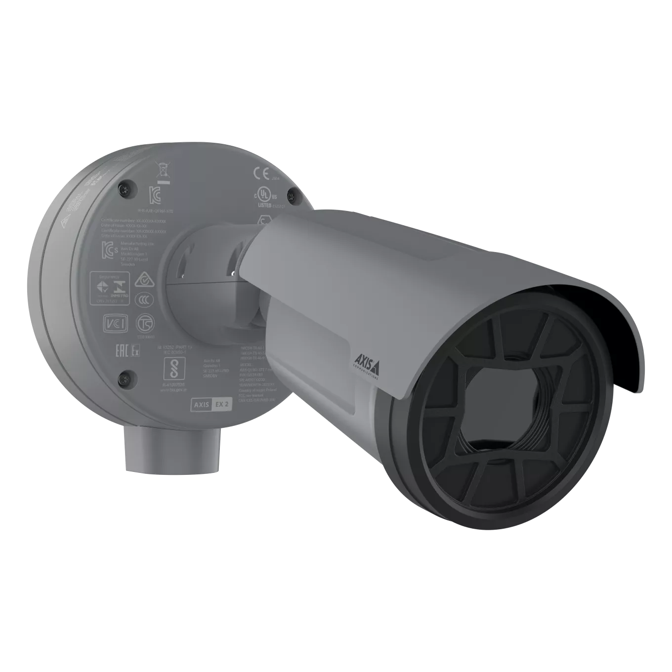 AXIS Q1961-XTE Explosion-Protected Thermal Camera viewed from its right angle