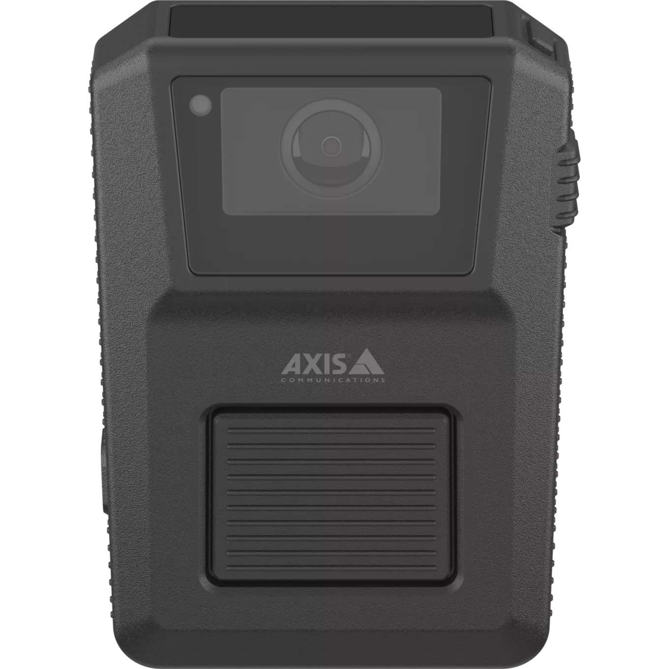 AXIS W120 Body Worn Camera, viewed from its front