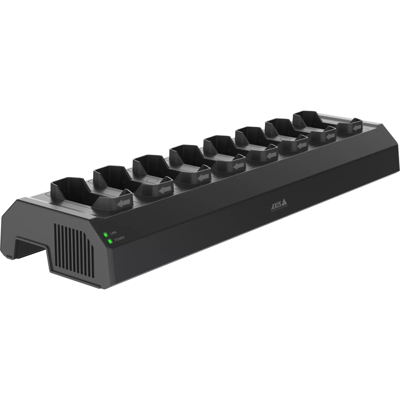 AXIS W701 Mk II Docking Station 8-bay, vue de son angle gauche