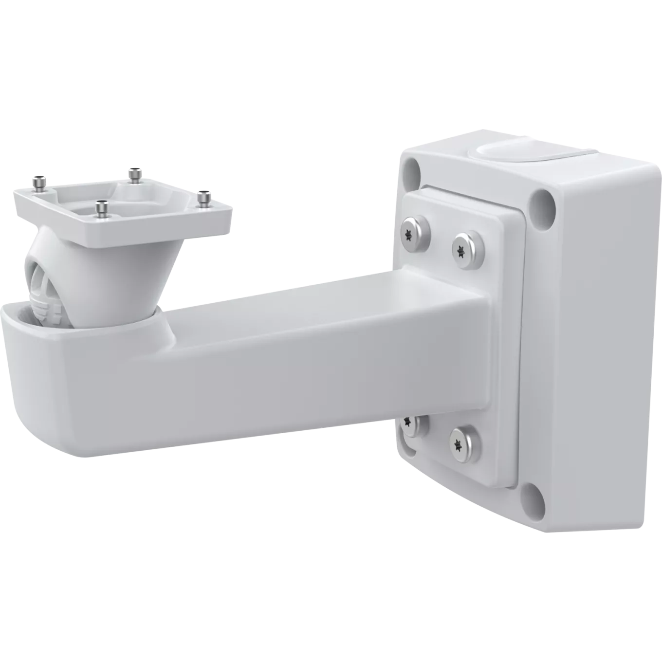 Conduit back box installed with wall mount