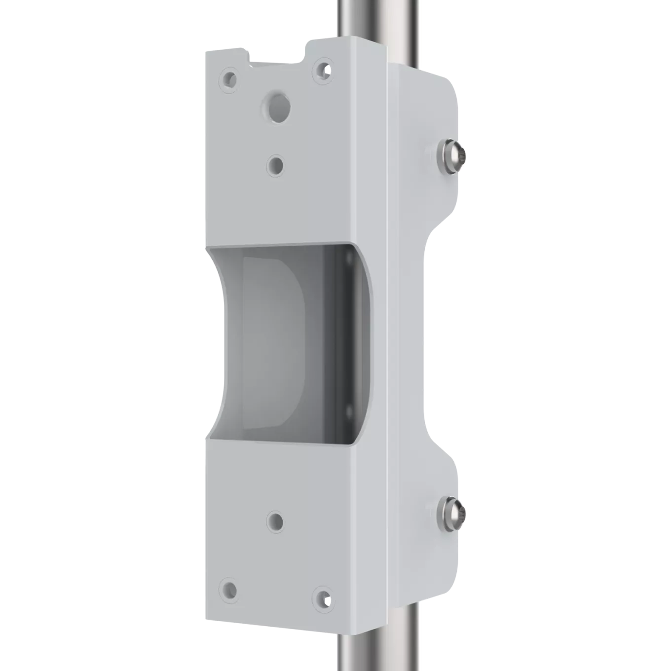 Mount assemble on a pole