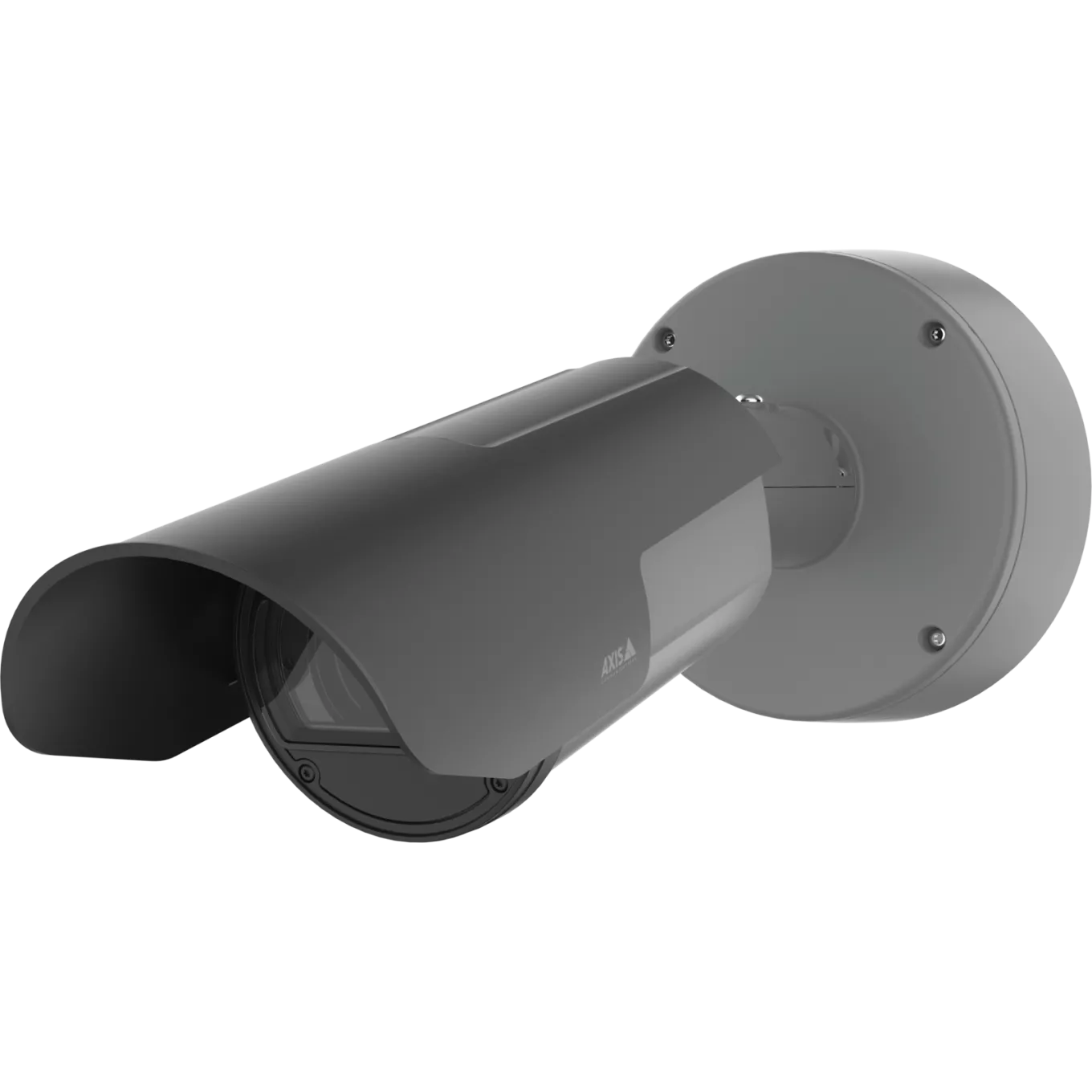 Dark gray AXIS Q1800-LE License Plate Camera viewed from its left angle