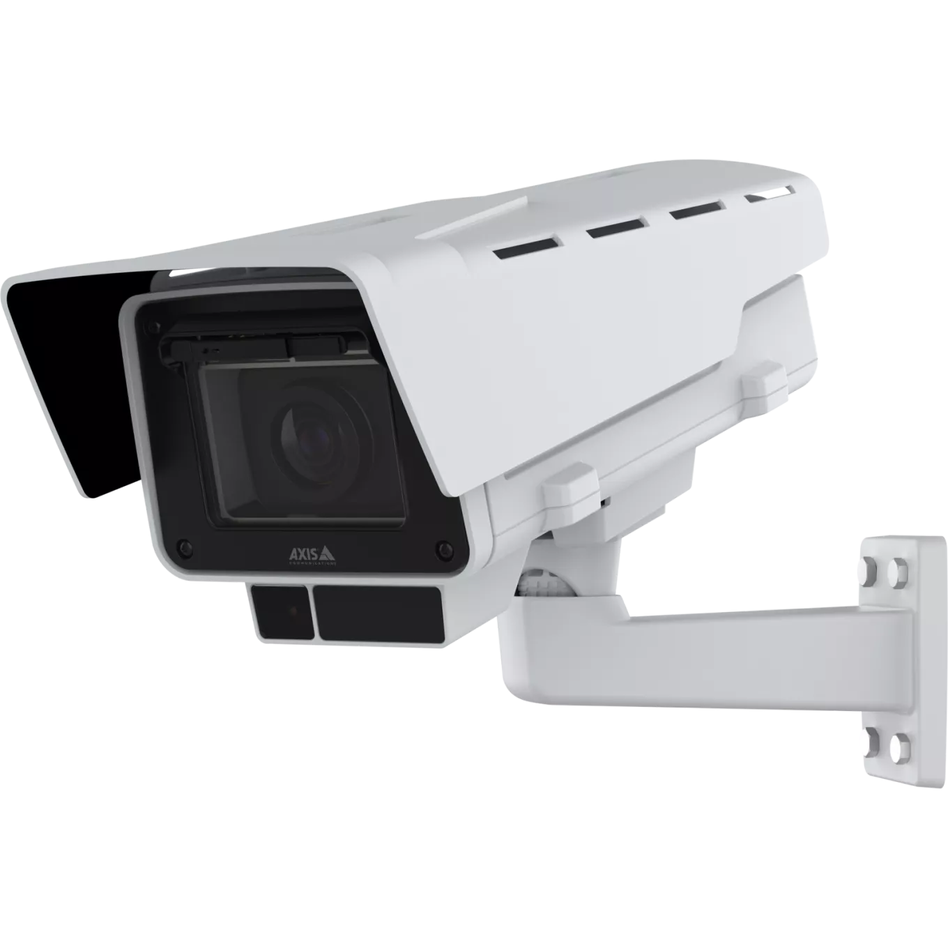 White AXIS Q1728-LE Block Camera viewed from its left angle