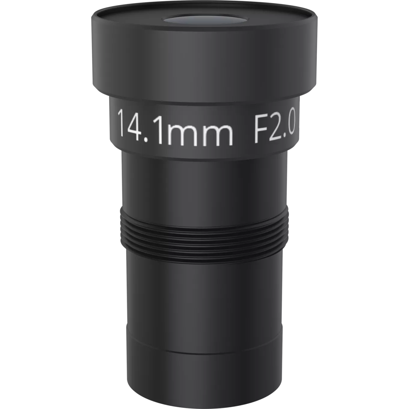 Black Lens M14 14.1 mm F2.0 IR von vorne betrachtet