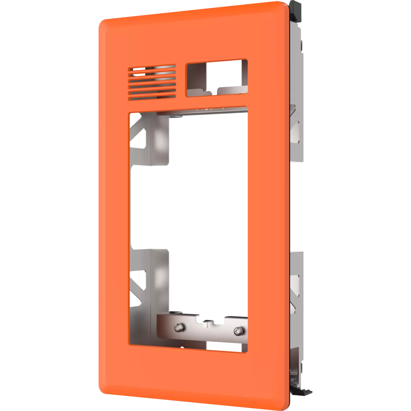 Orange AXIS TI8205 Safety Recessed Mount viewed from its left angle