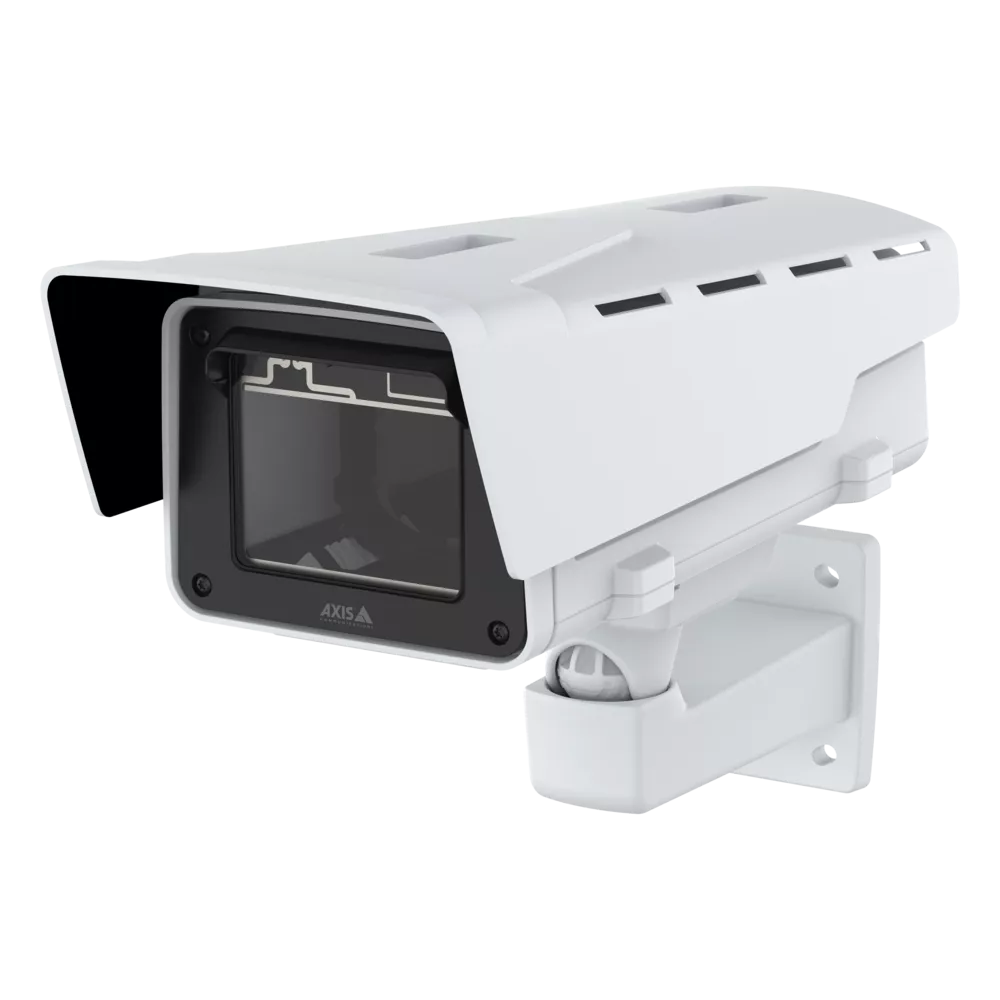 White AXIS TQ1819-E Housing viewed from its left angle.