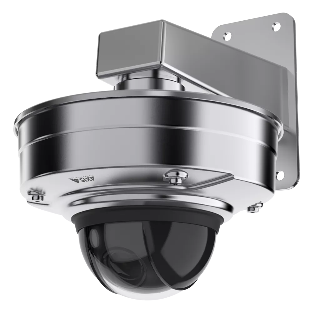 Product image of stainless steel wall mount, pendant kit and dome camera