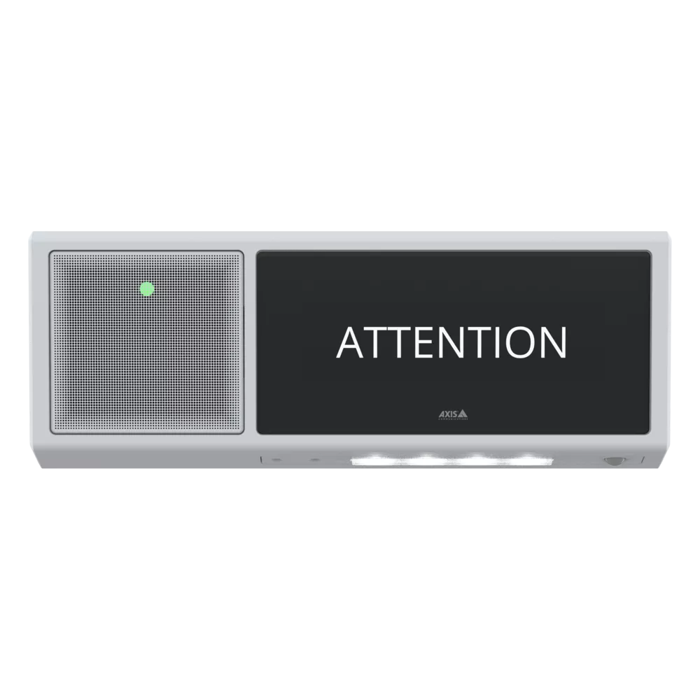 product image of AXIS C1720. Text Attention.