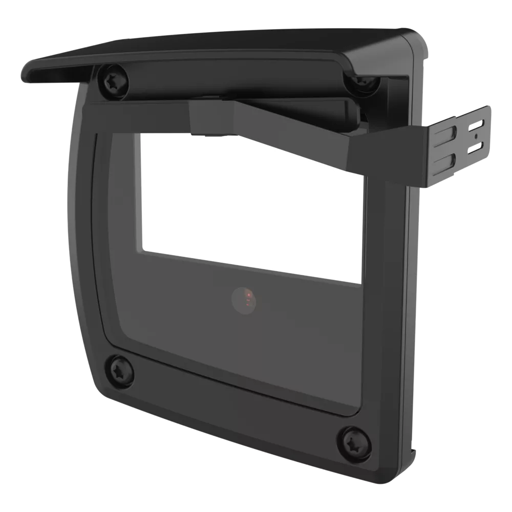 Black AXIS TQ5801-E Front Window Kit viewed from its left angle.