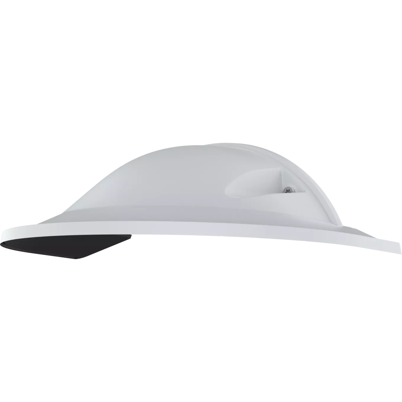 White AXIS TQ3819-E Weathershield viewed from its left angle.