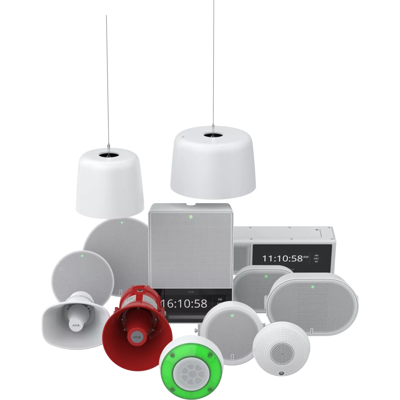 packshot of Axis network speakers