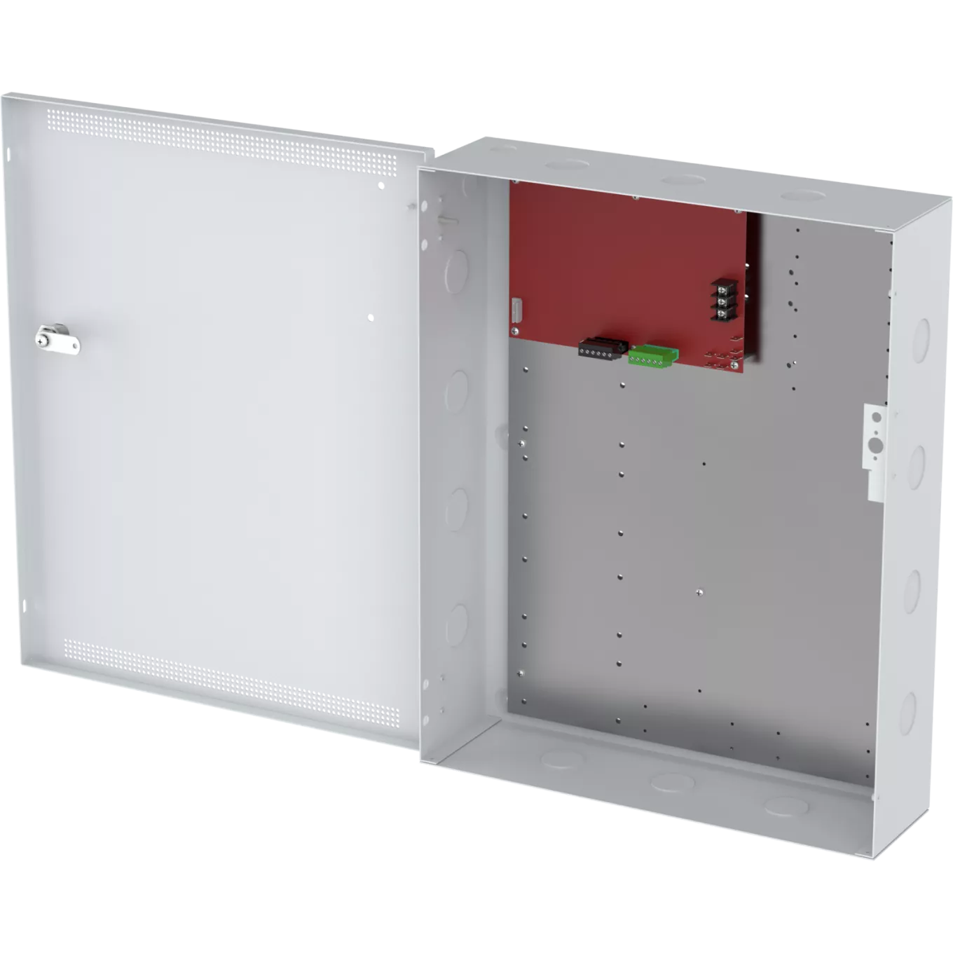 AXIS TA1202 Enclosure with Power Unit viewed from its left angle.