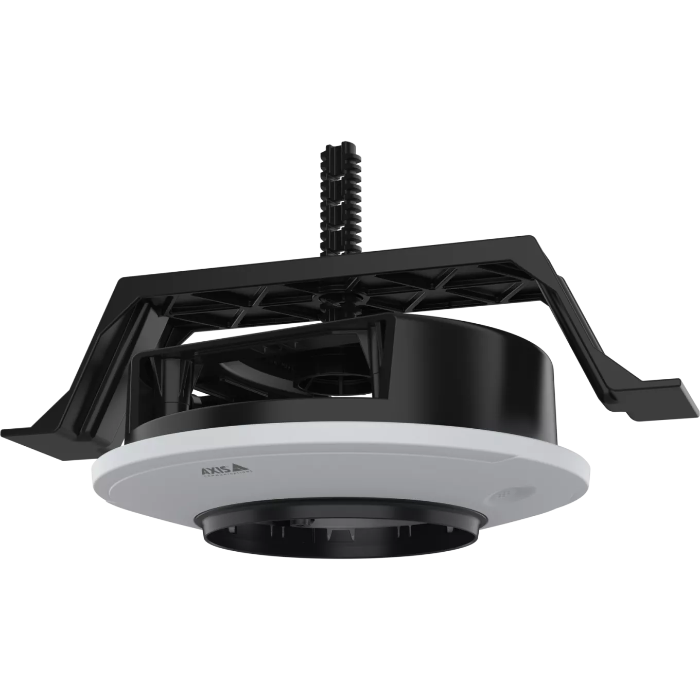 Black AXIS TP3205 Recessed Mount viewed from its left angle.