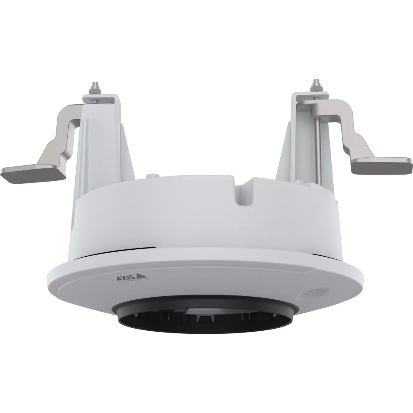 White AXIS TP3206-E Recessed Mount viewed from its left angle.