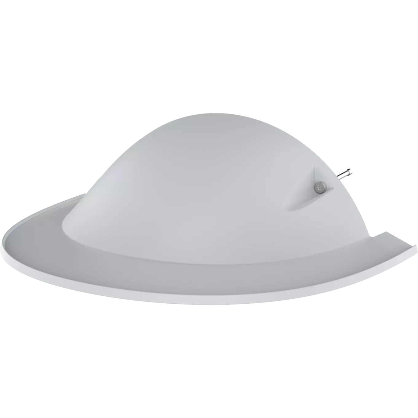 White AXIS TQ3815-E Cover Weathershield viewed from its left angle.