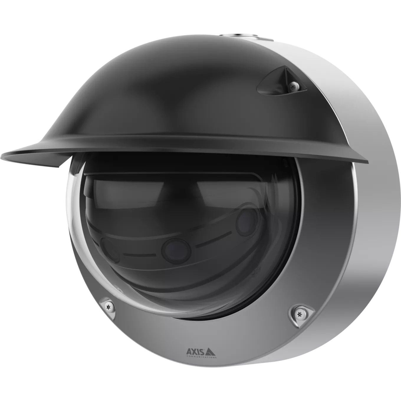 Product image of panoramic camera together with weathershield.