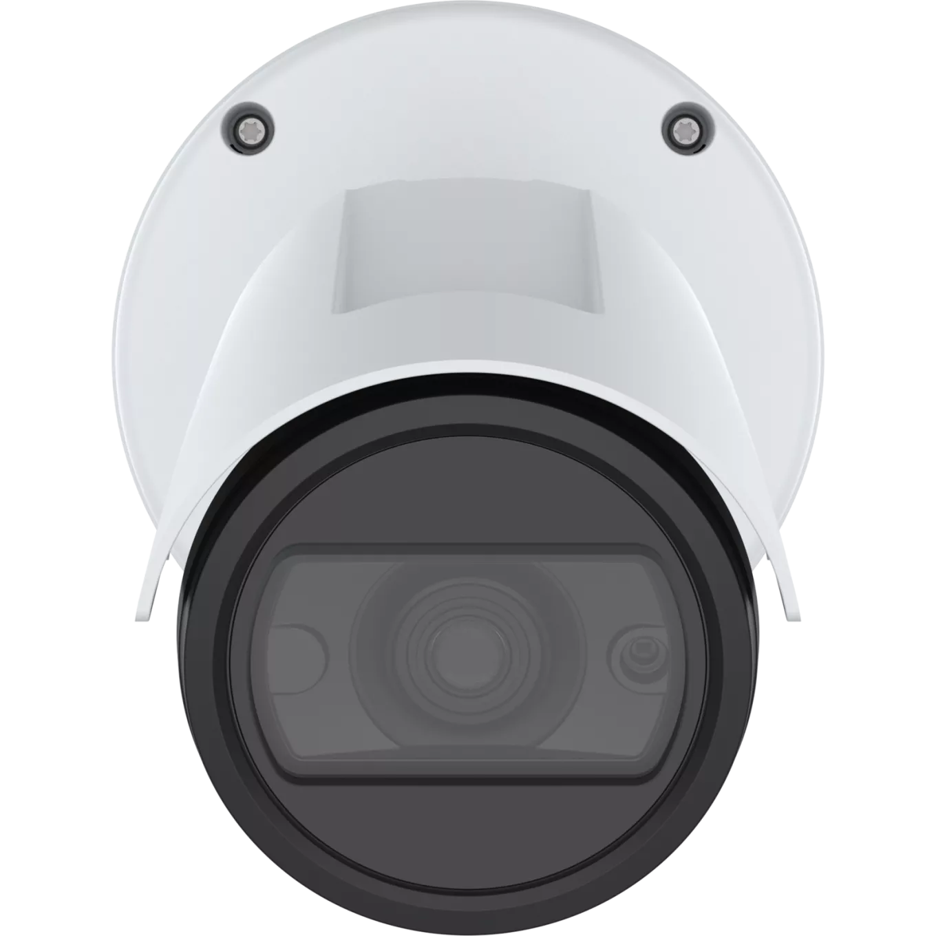 AXIS P1485-LE Bullet Camera sobre fondo blanco, vista desde el frente