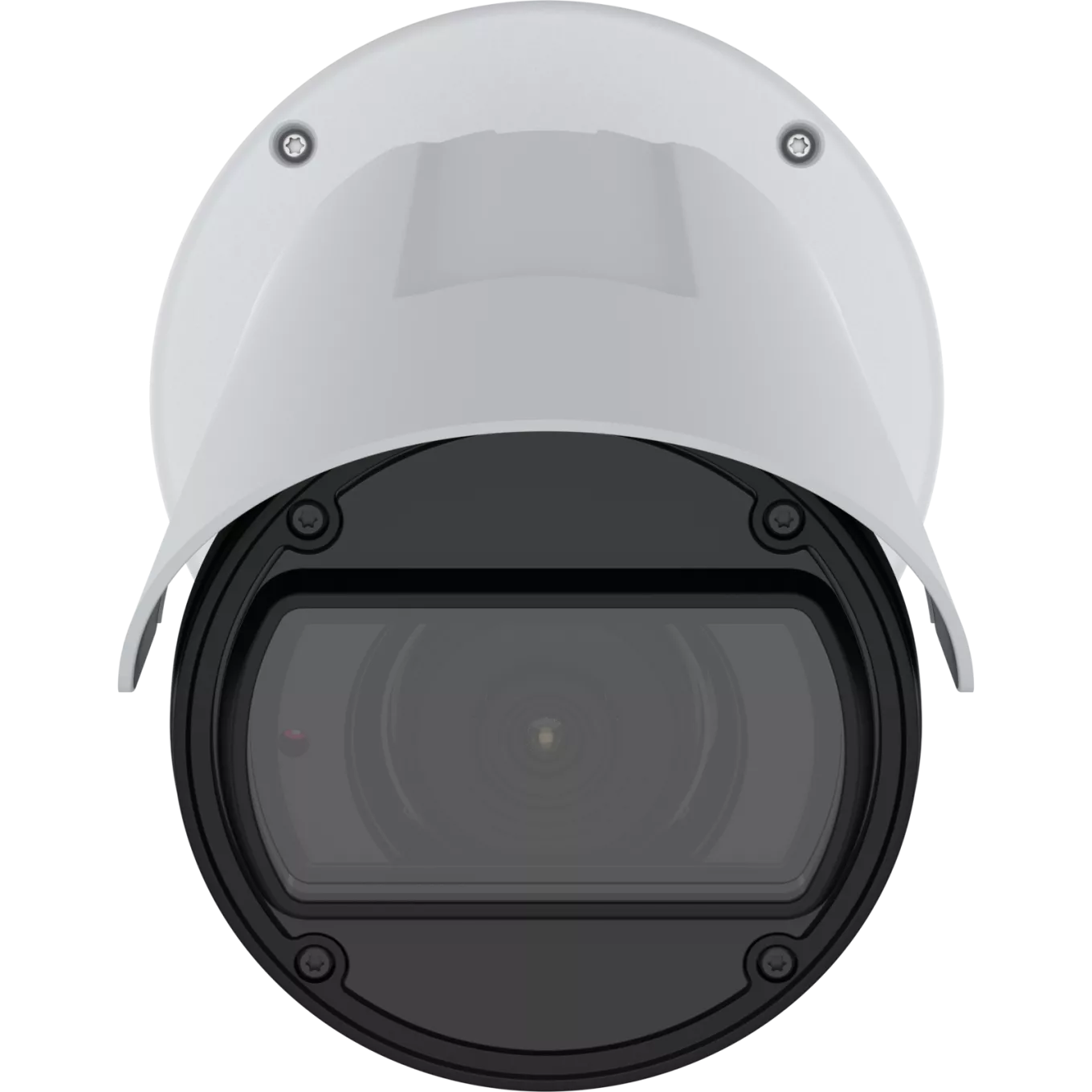 Bullet Camera in white, mounted on a wall with visible lens and IR illumination