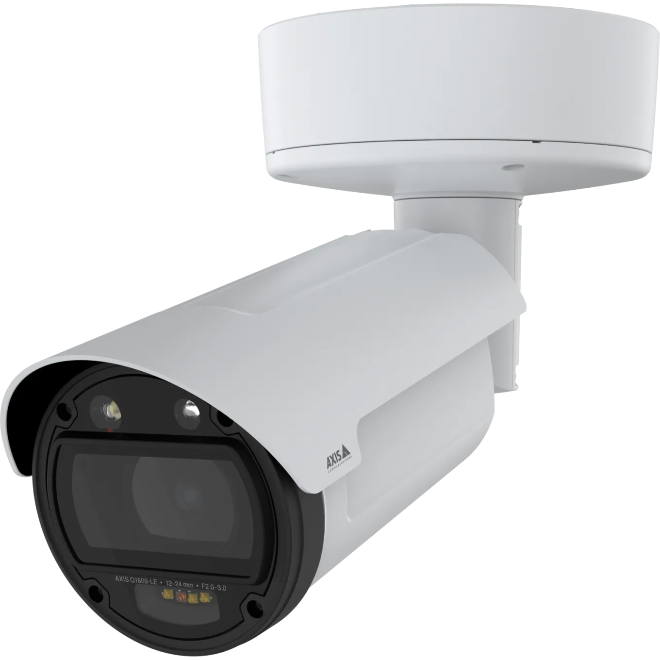 AXIS Q1809-LE bullet security camera with rugged weatherproof body and large lens.
