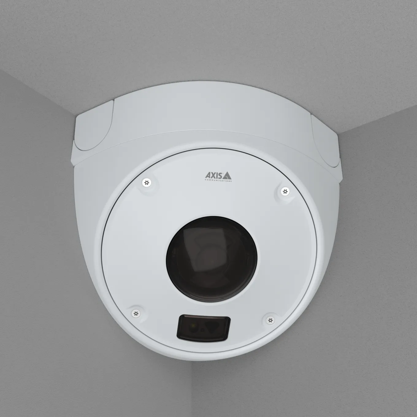 AXIS TQ9602 with AXIS Q9227-LVE Corner Camera mounted in a corner