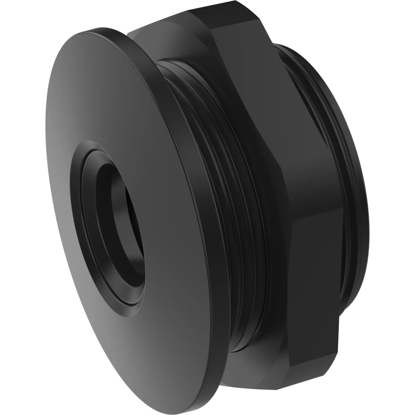 AXIS TF1204-RE Recessed Mount, noire, vue de son angle gauche.