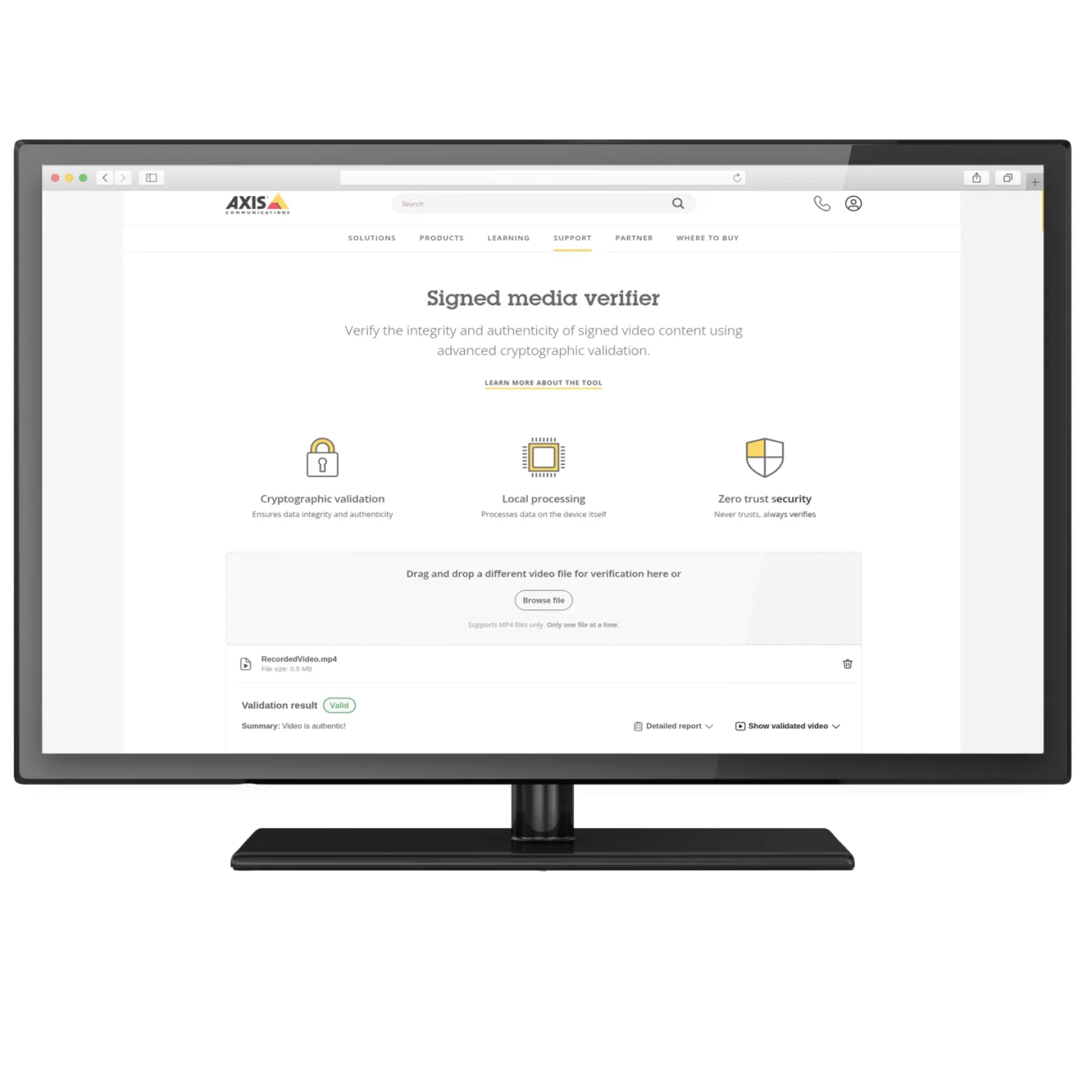 signed media verifier