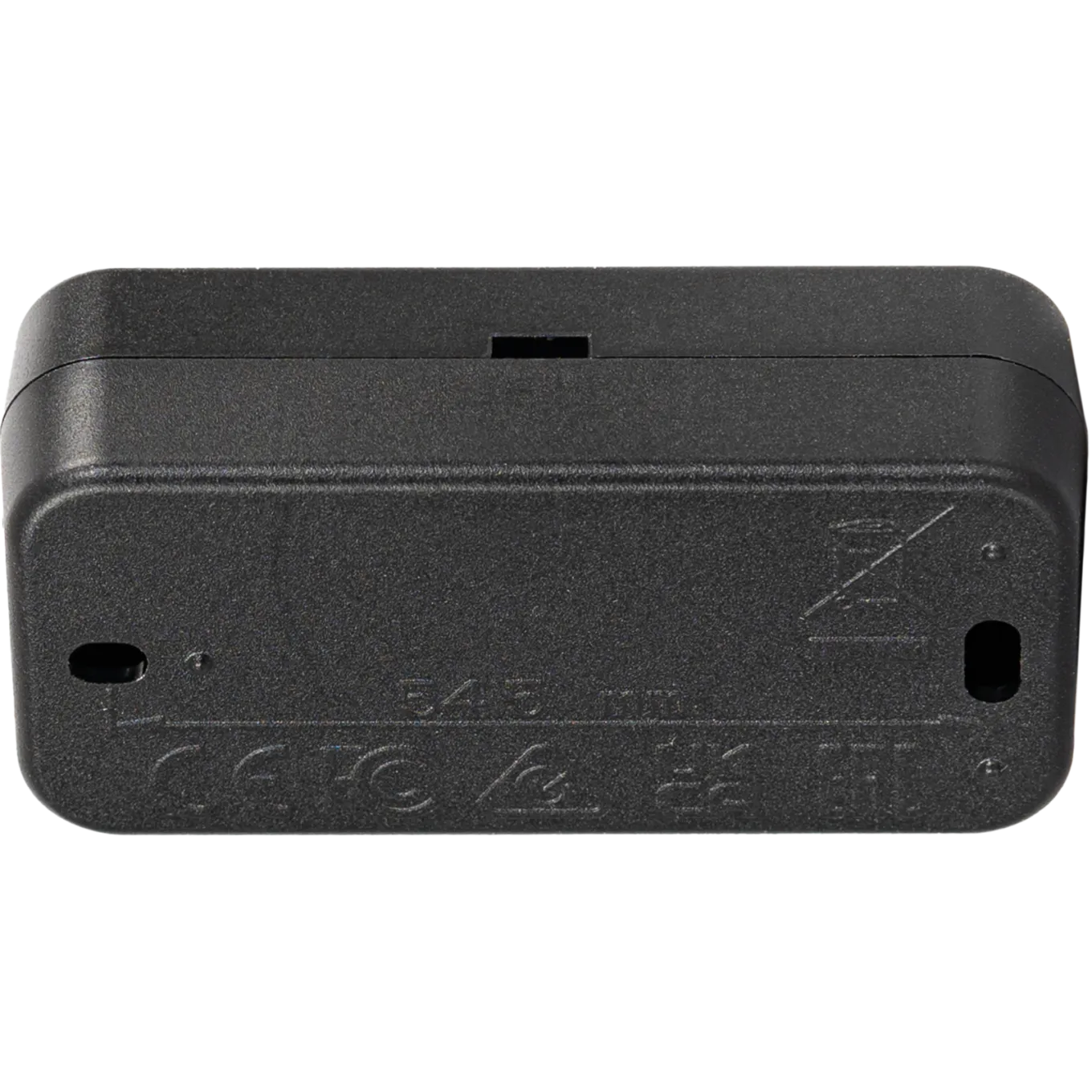 Black 2N Security Relay viewed from its right side