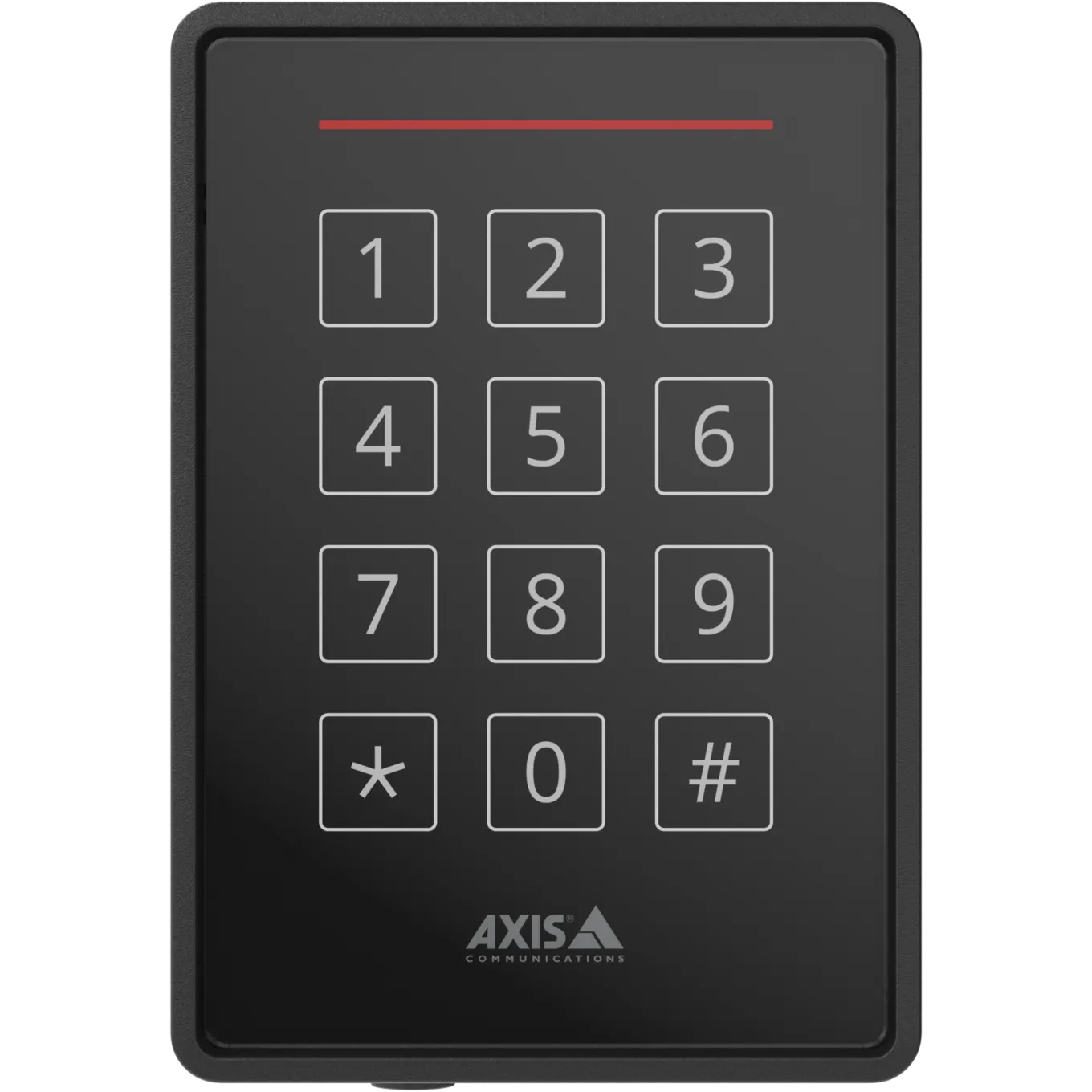 AXIS A4131-E Reader with Keypad. Braille label, osdp verified, Transparent Mode