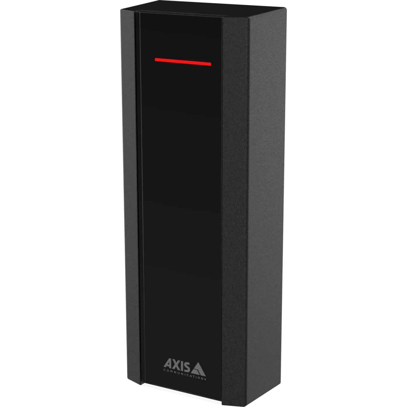 Black AXIS A4610 Network Reader viewed from its left ange