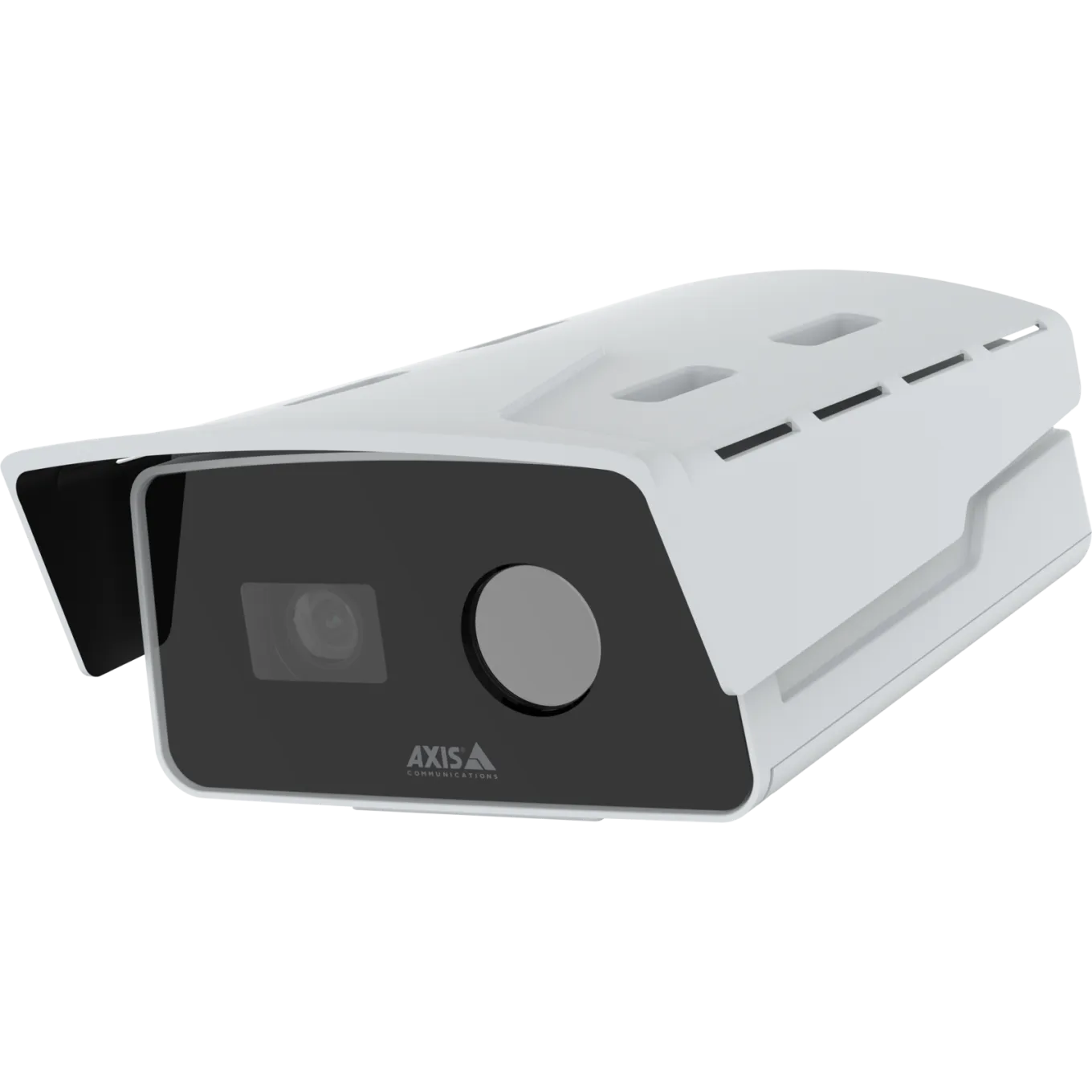 AXIS Q2802-E Bispectral Camera, kolor biały, widok z lewej strony.