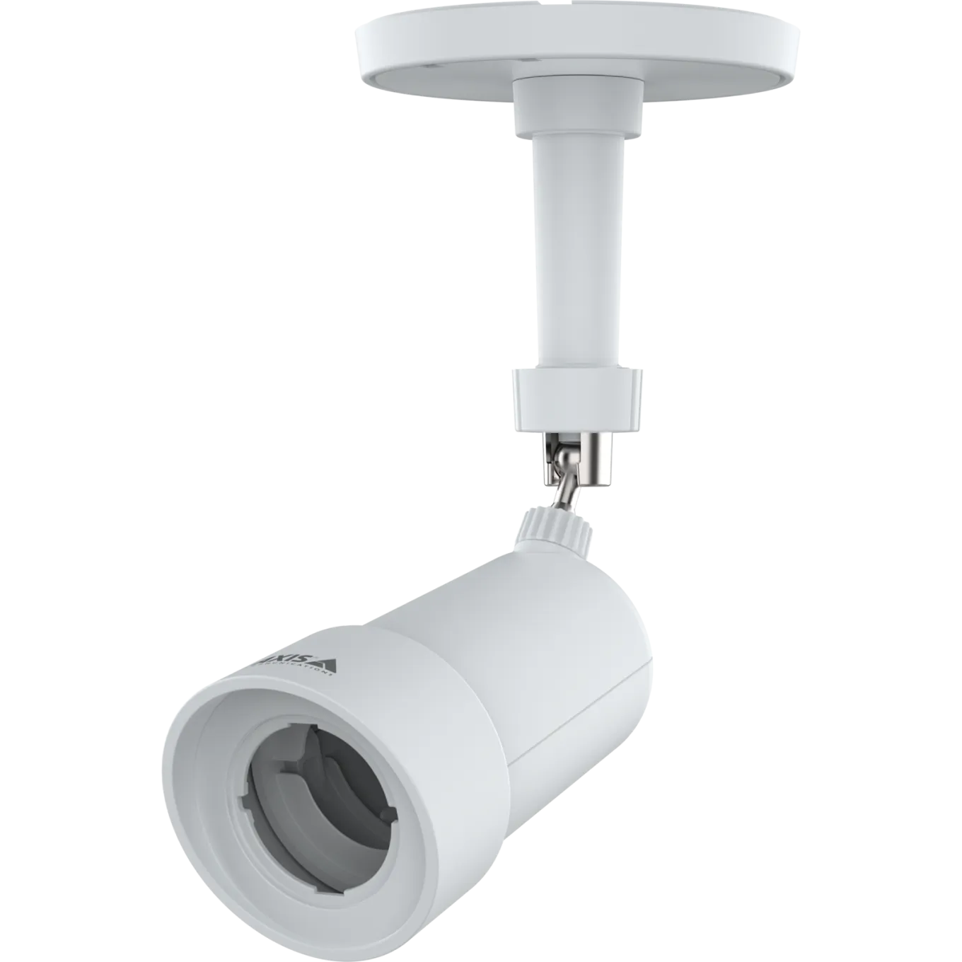 White AXIS TF1805 Bullet Housing viewed from its right side