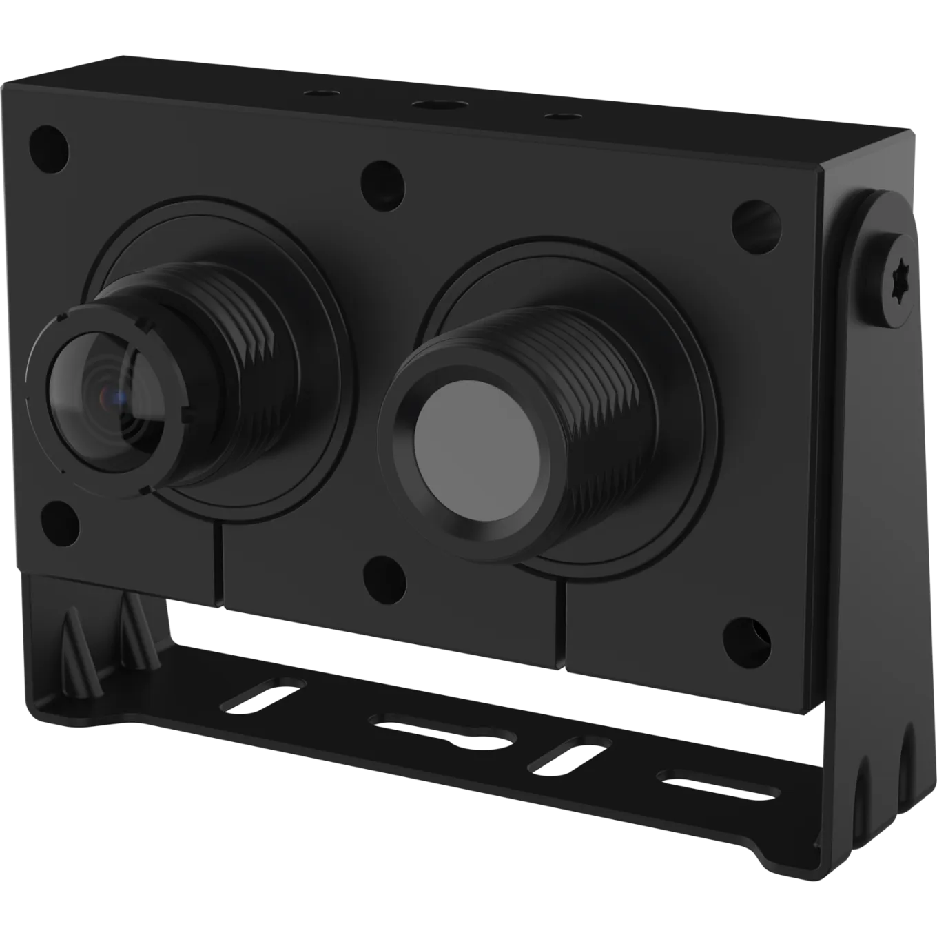 AXIS TF2001-E Dual Mount Bracket, viewed from the left