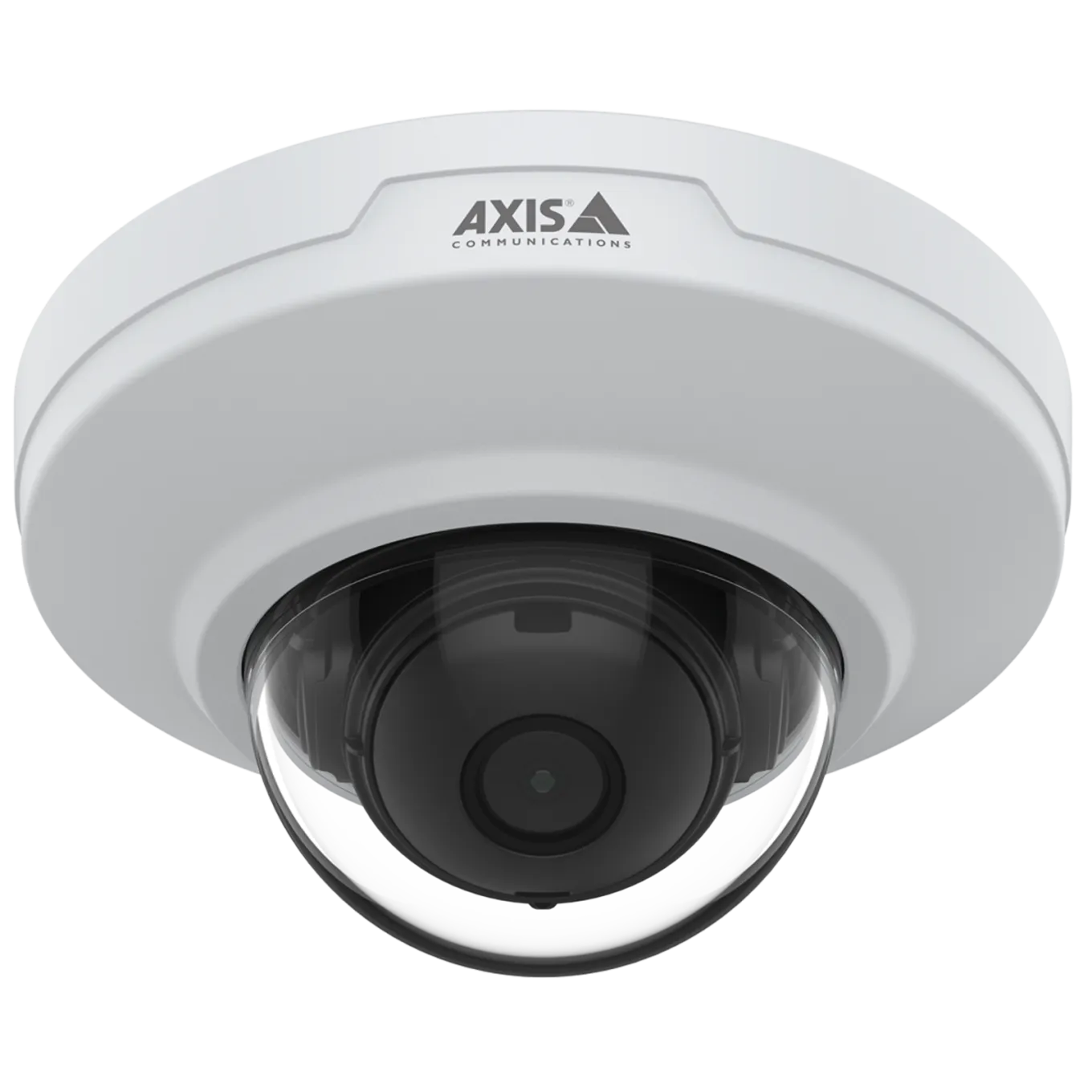 AXIS M3085-V mounted on ceiling, viewed from the front  