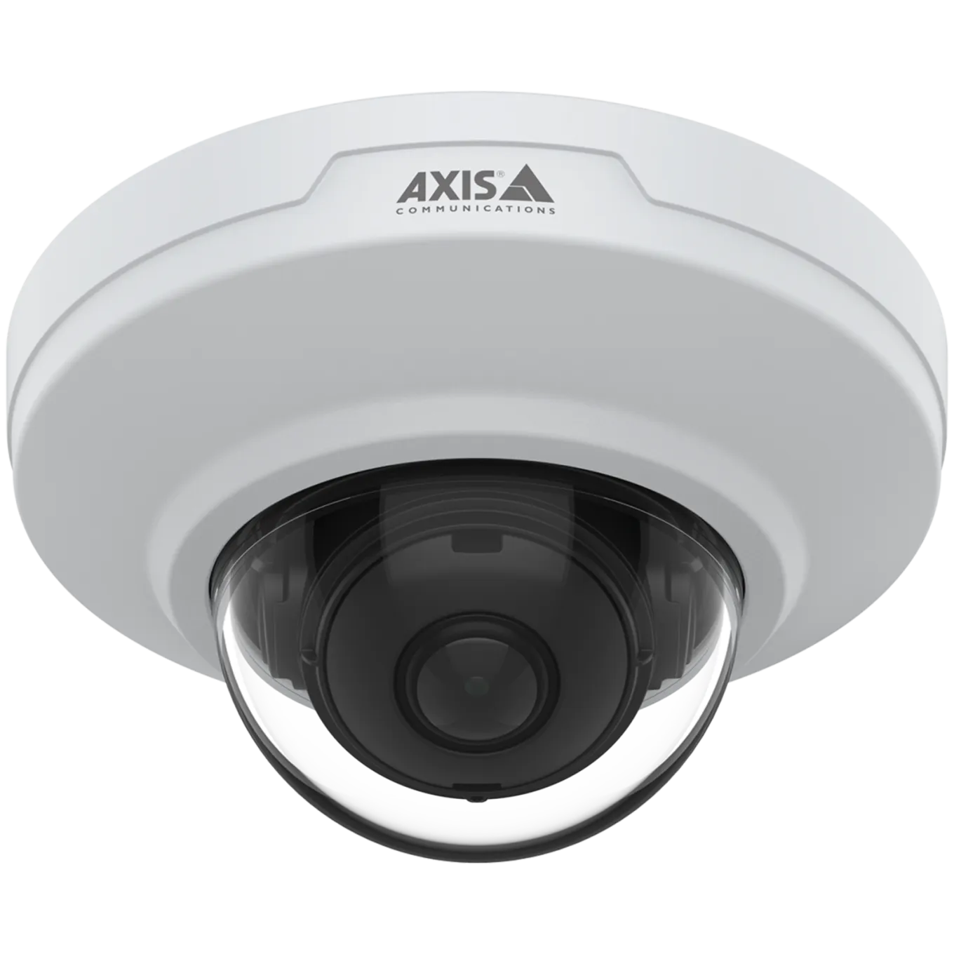 AXIS M3086-V mounted on ceiling, viewed from the front