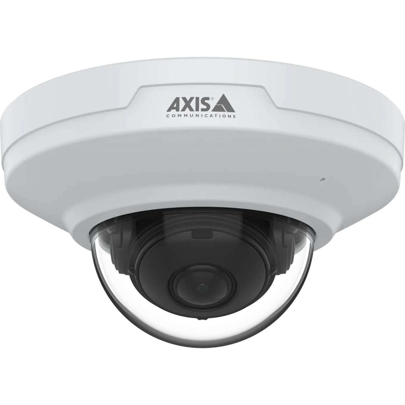 AXIS M3086-V mounted on ceiling, viewed from the front 