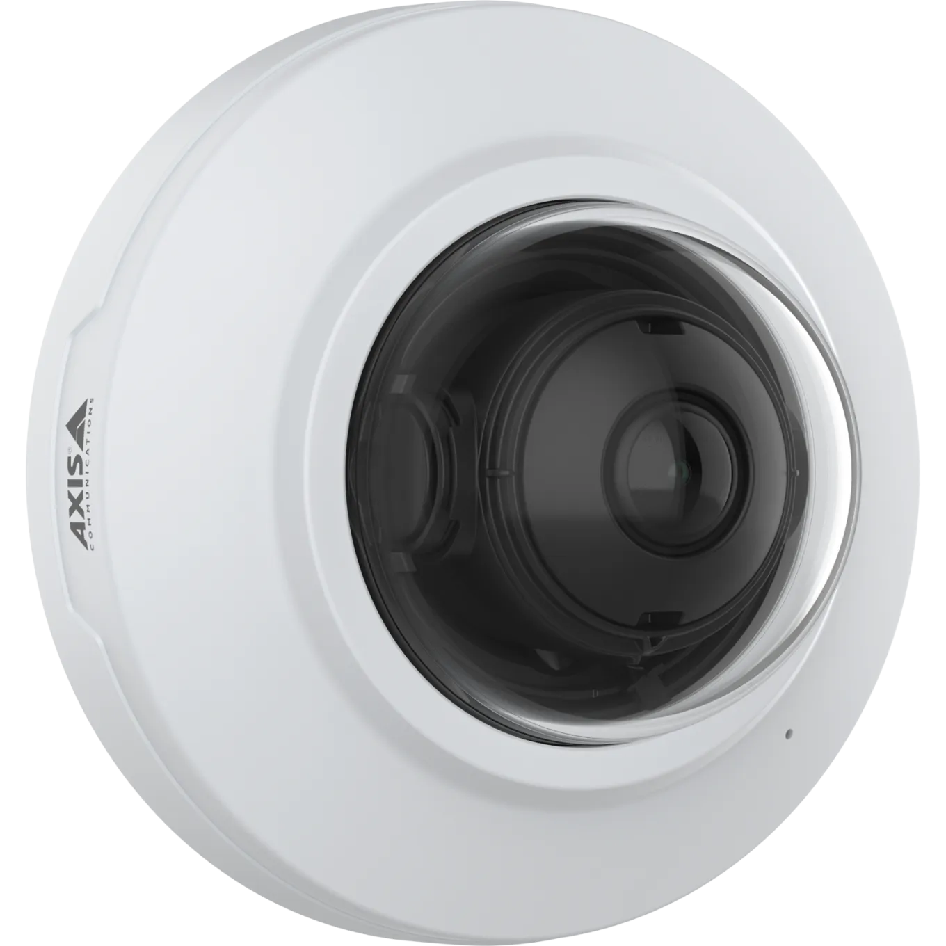 AXIS M3086-V mounted on wall, viewed from the right 