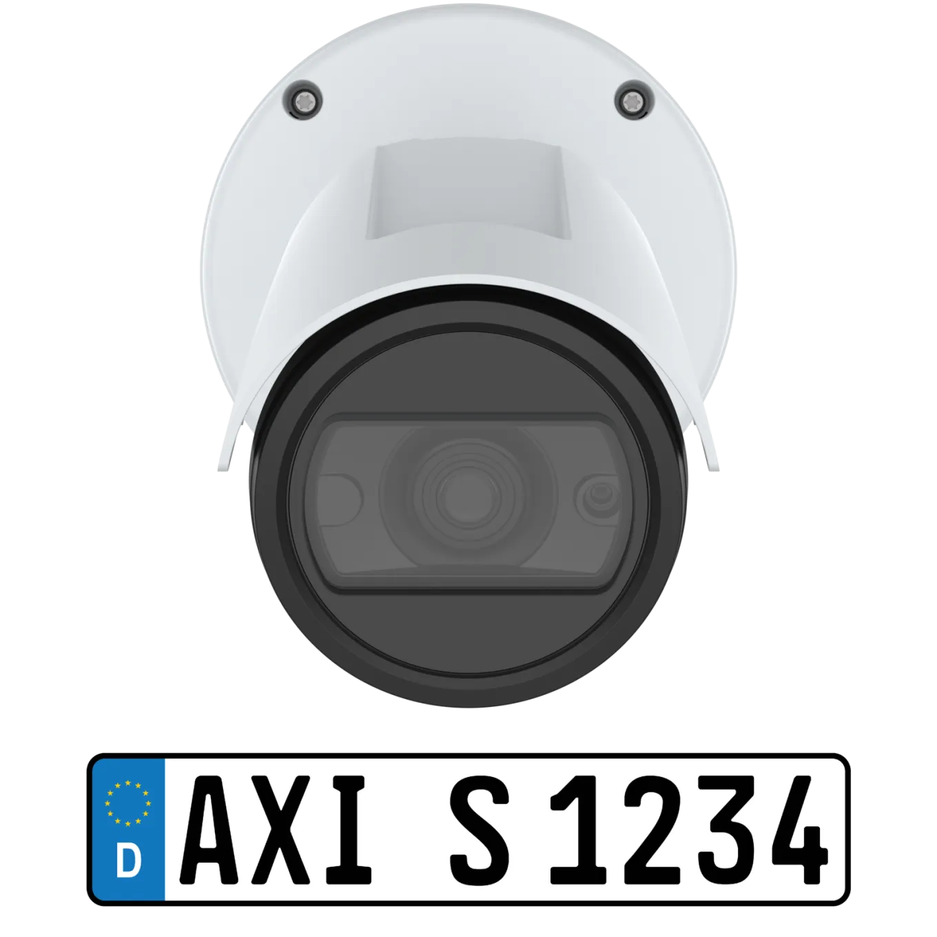 AXIS P1485-LE Kit wall mounted, viewed from the front