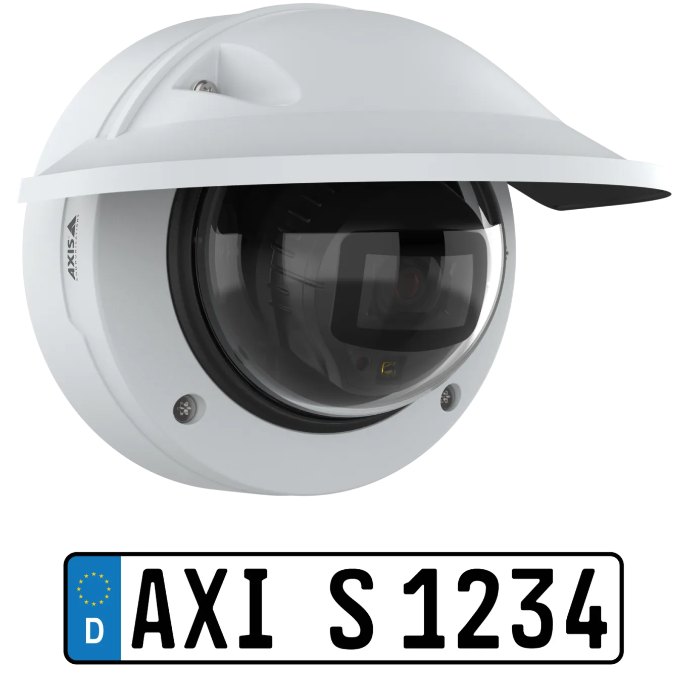 White AXIS P3285-LVE Kit viewed from its right angle