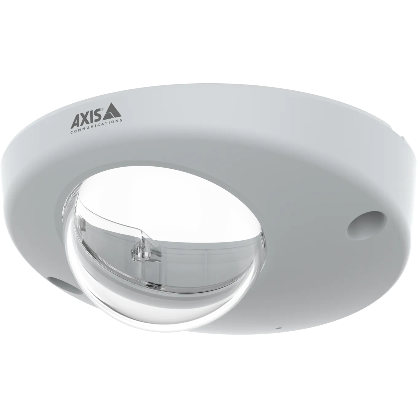White AXIS TP3843 Dome Cover Clear viewed from it right angle