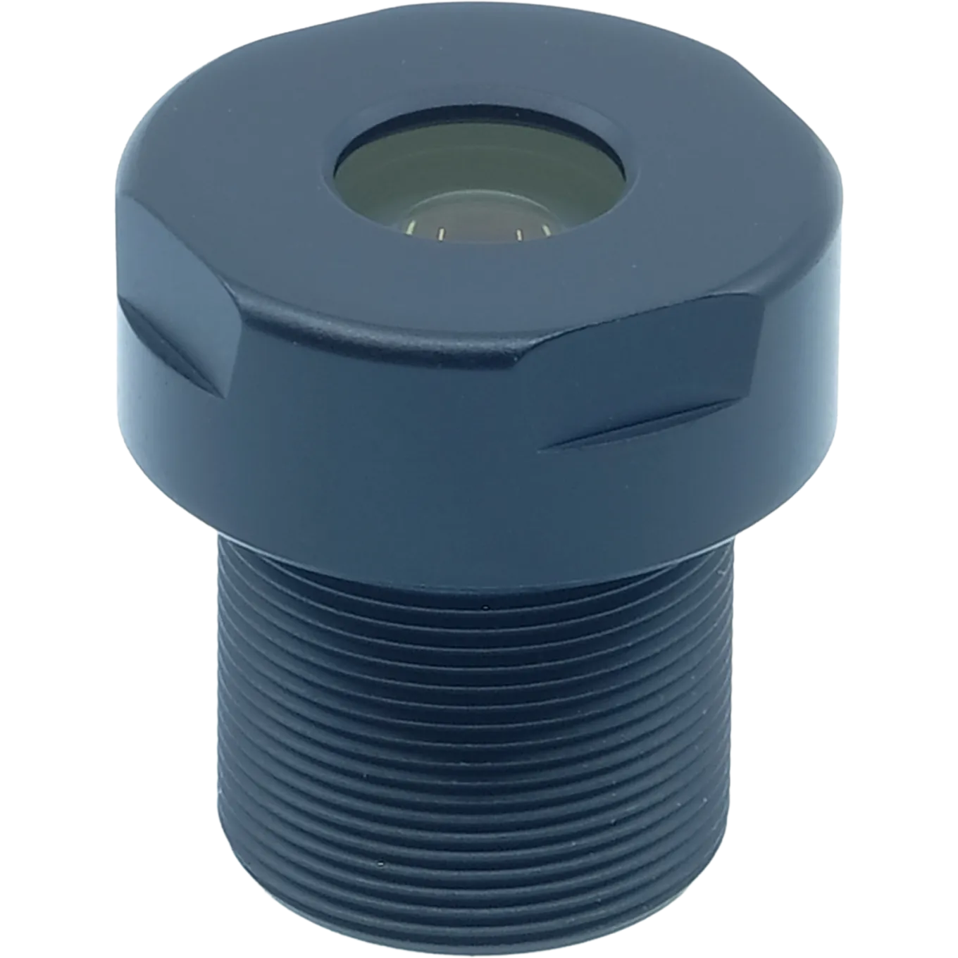Lens M12 8mm viewed from its front side.