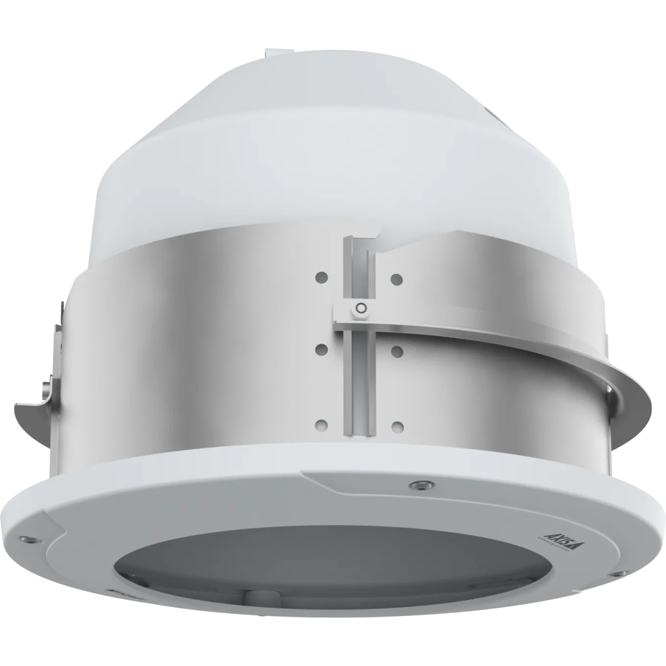 Steel AXIS TQ6202-E Recessed Mount viewed from its front.