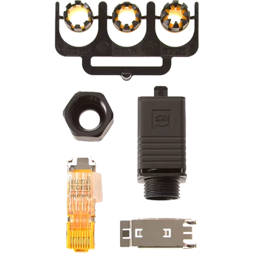 RJ45 connector push pull plug