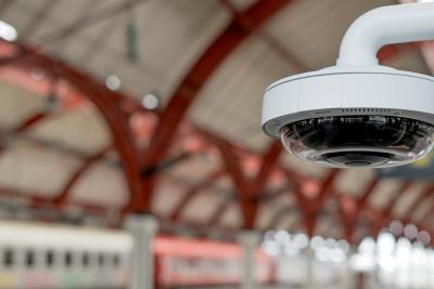 Axis camera in central station. 